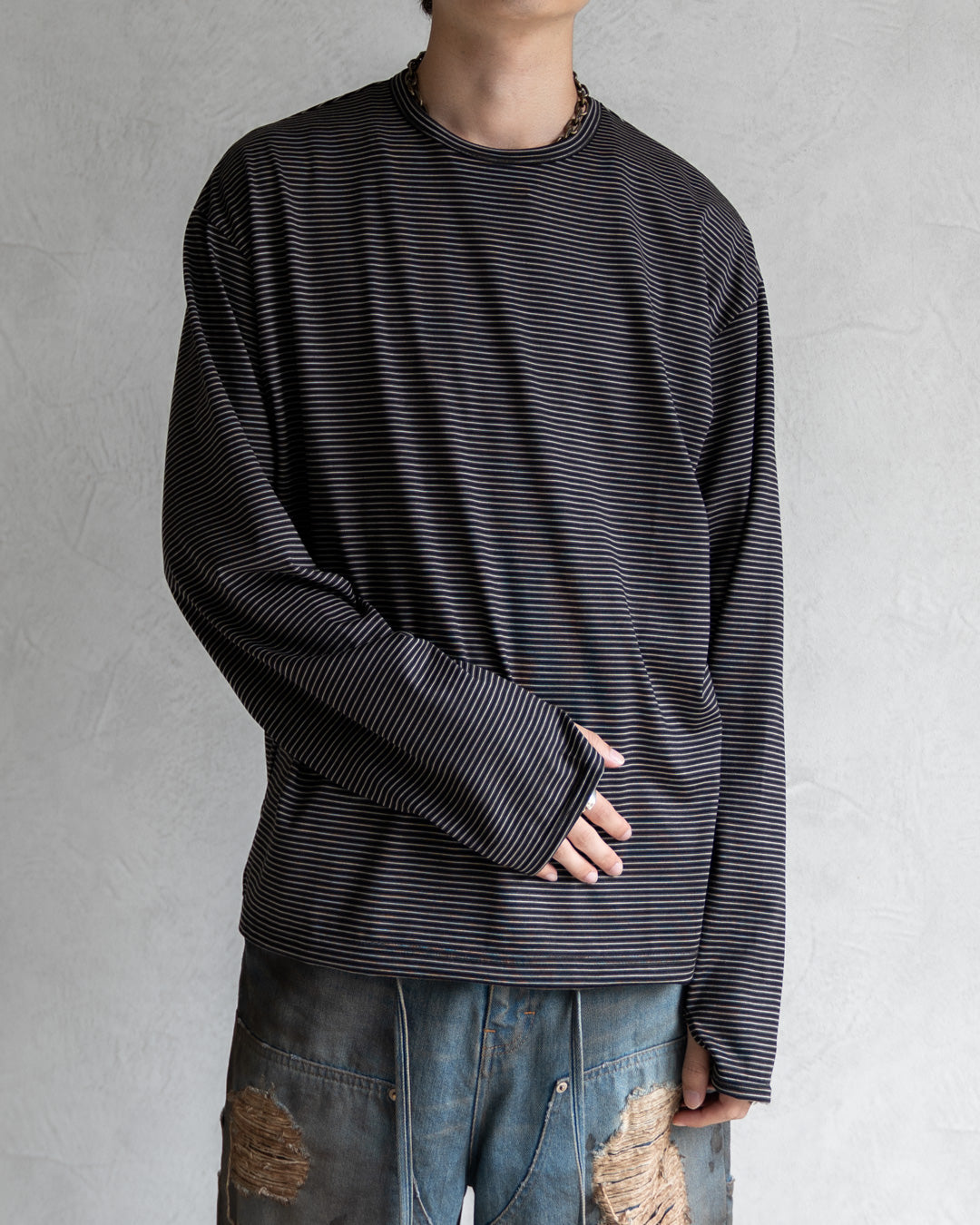 WOOL BORDER L/S