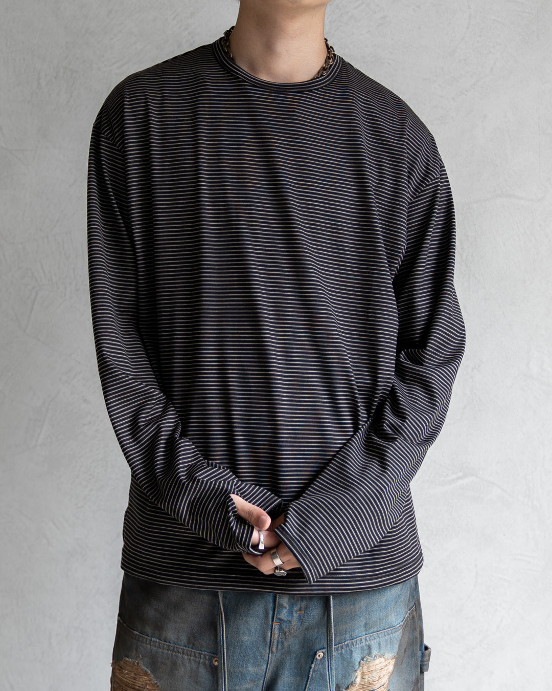 WOOL BORDER L/S
