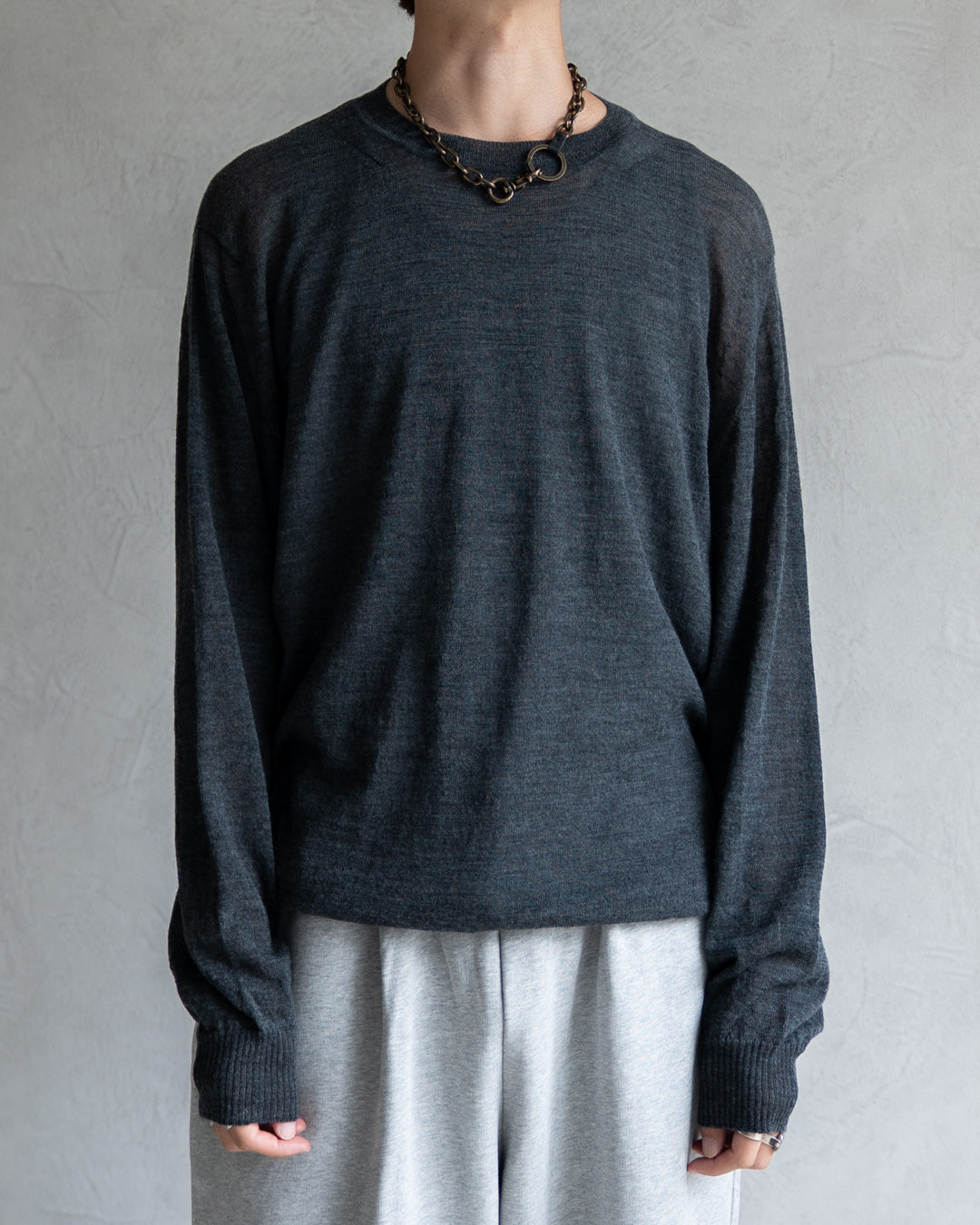 Wholegarment Wool Sheer P/O
