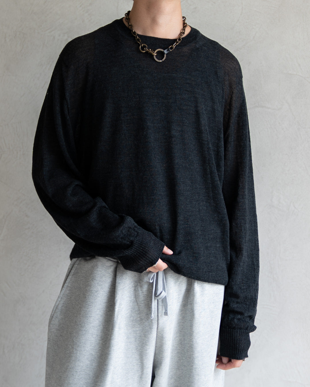 Wholegarment Wool Sheer P/O