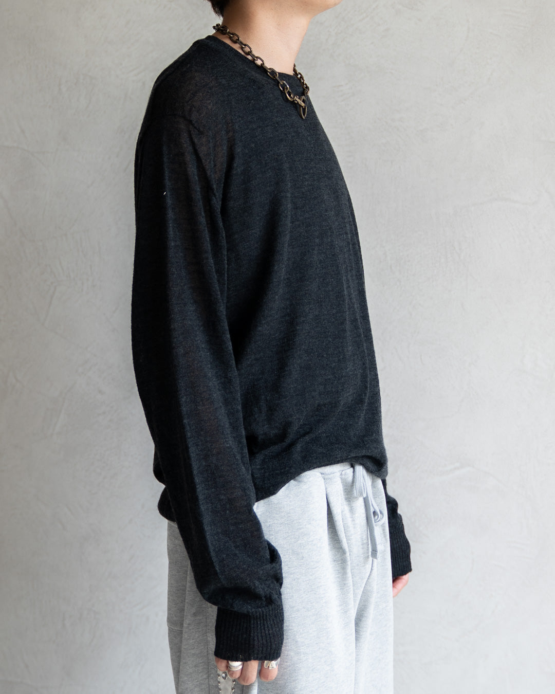 Wholegarment Wool Sheer P/O