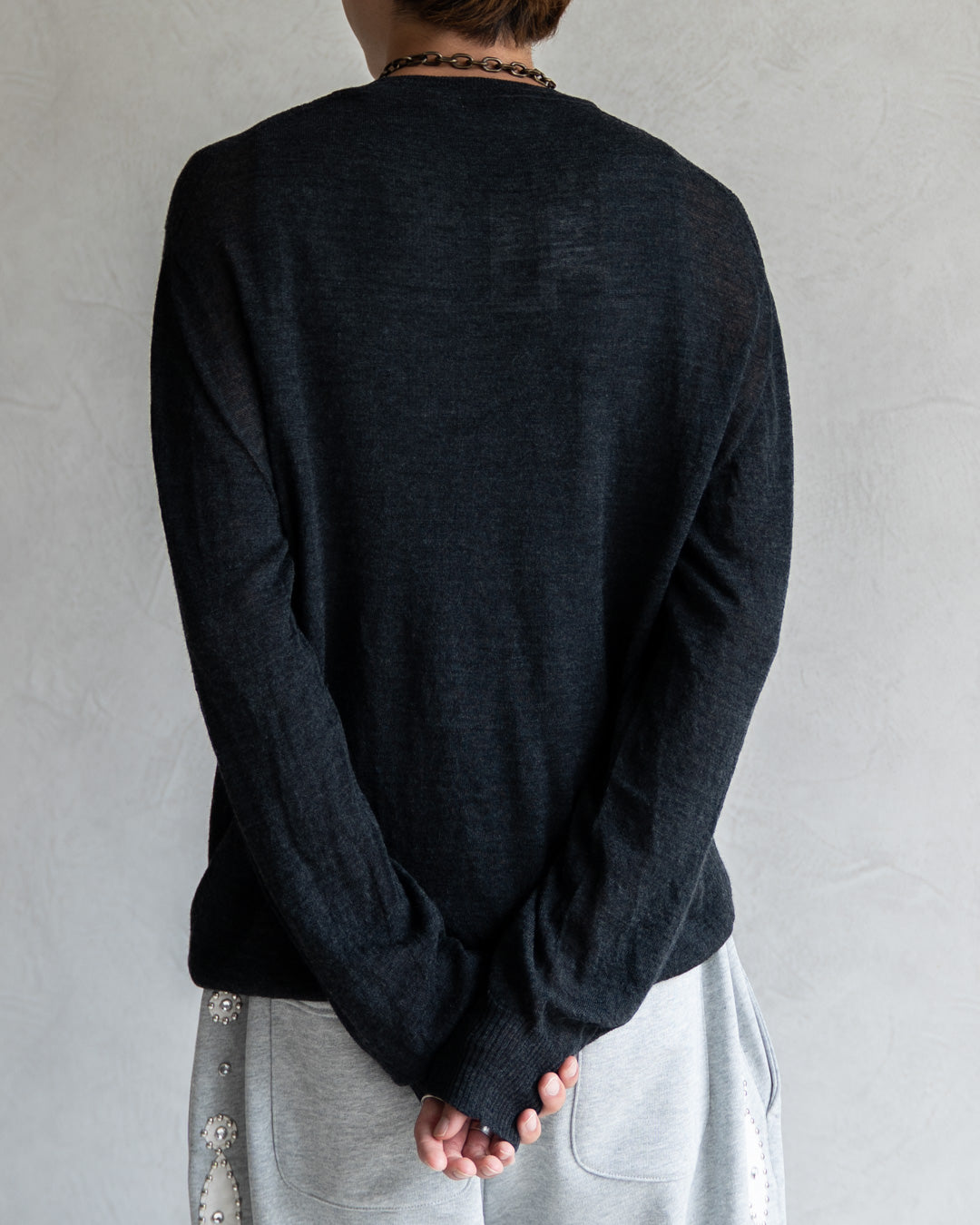 Wholegarment Wool Sheer P/O