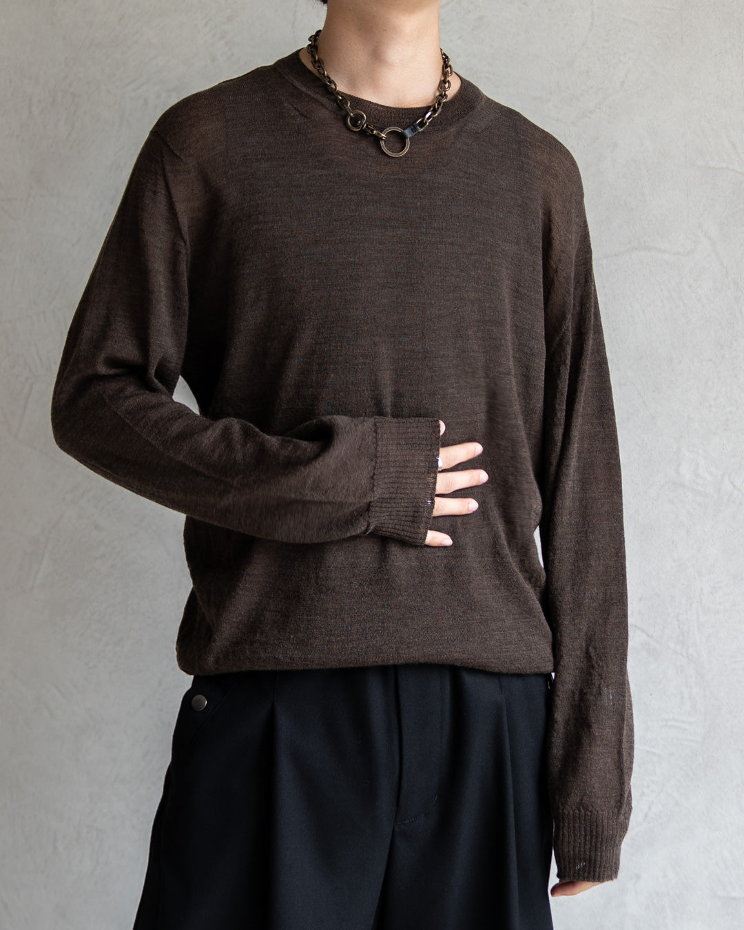 Wholegarment Wool Sheer P/O