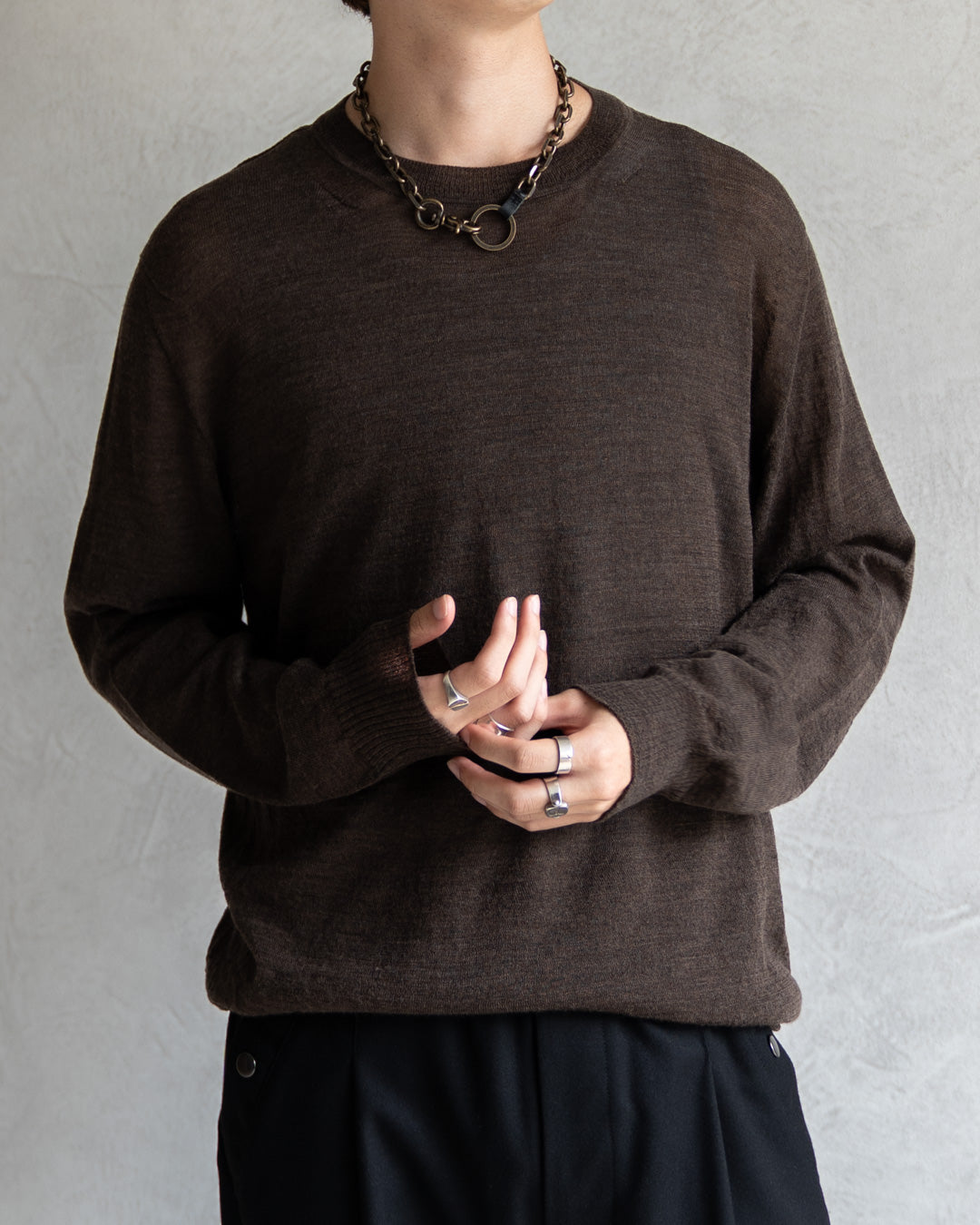 Wholegarment Wool Sheer P/O