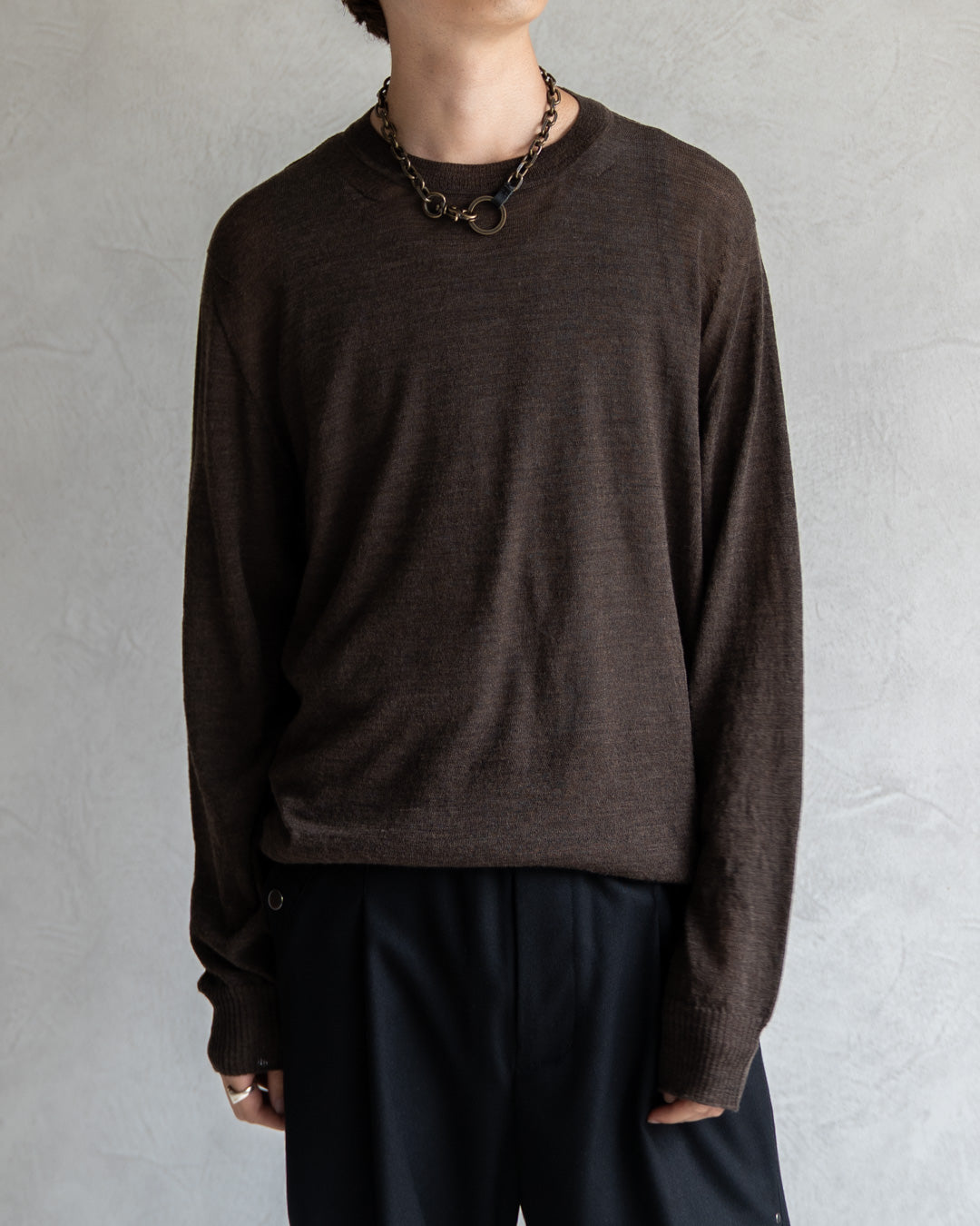 Wholegarment Wool Sheer P/O
