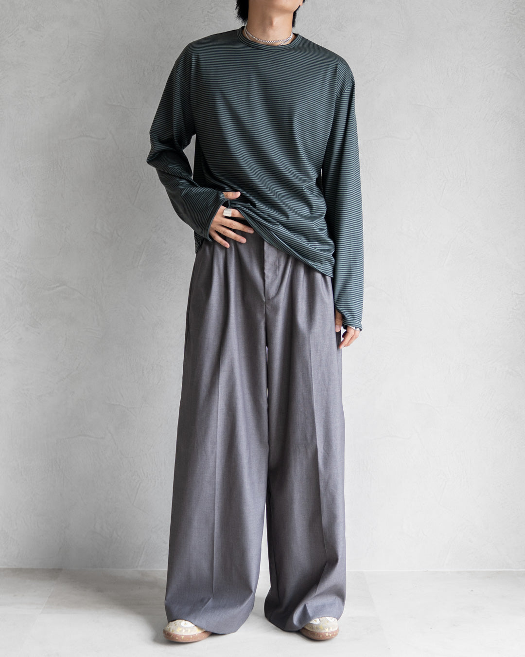 WOOL BORDER L/S