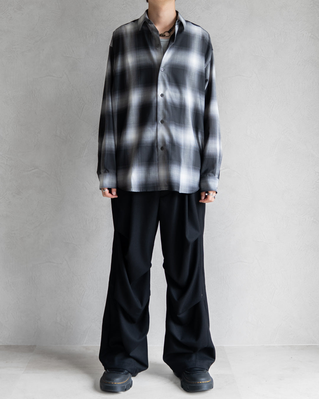 LIGHTWEIGHT OMBRE CHECK SHIRT