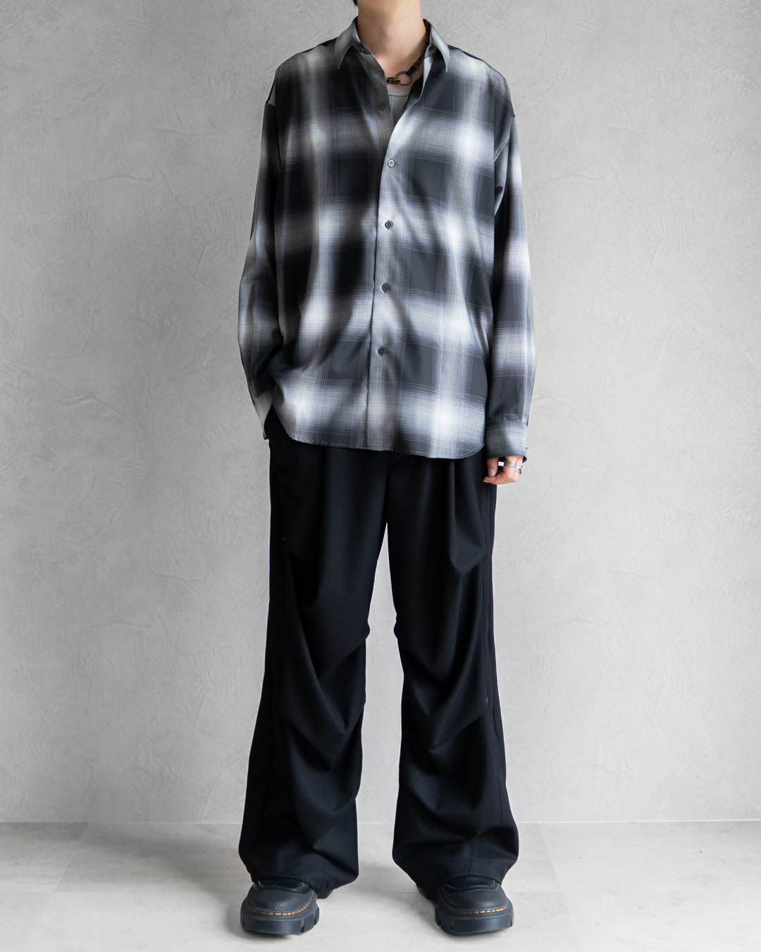 LIGHTWEIGHT OMBRE CHECK SHIRT