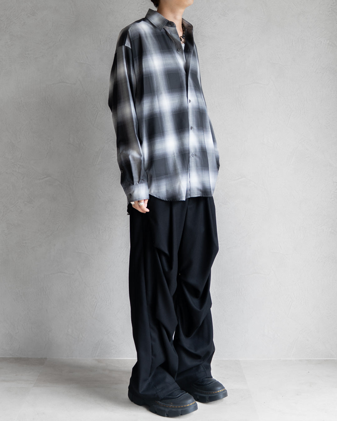LIGHTWEIGHT OMBRE CHECK SHIRT