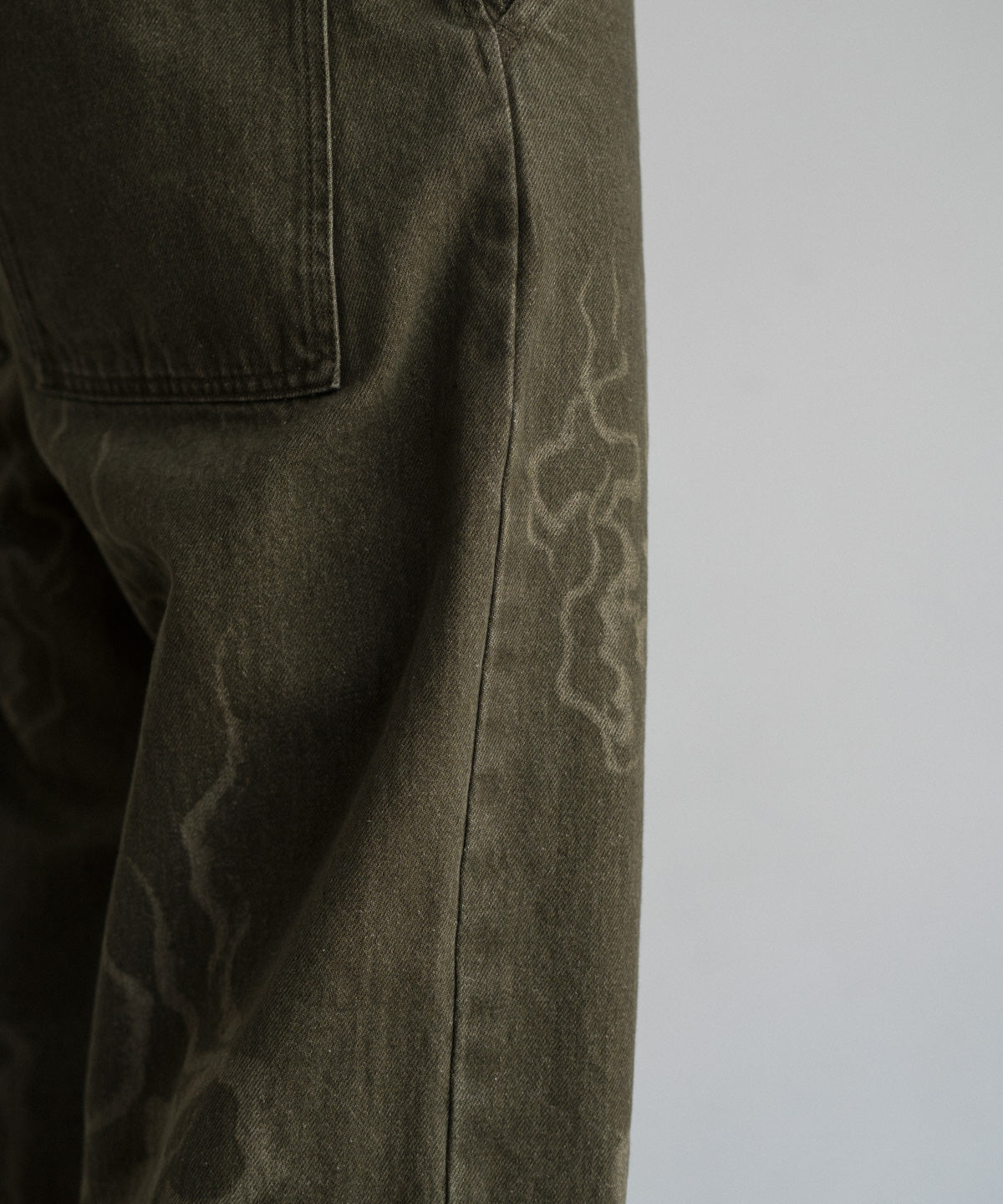 Laser Breach Straight Wide Denim