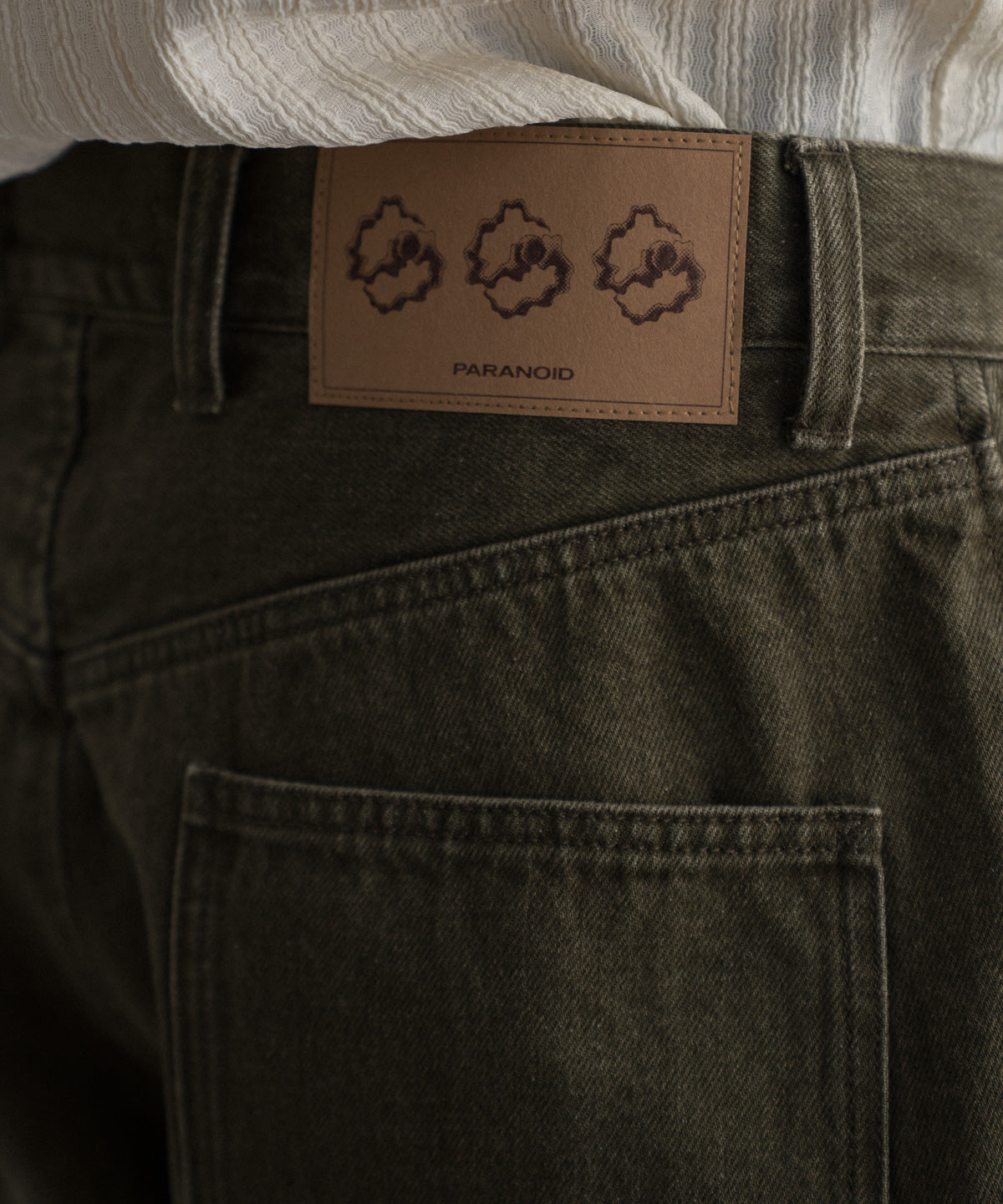 Laser Breach Straight Wide Denim