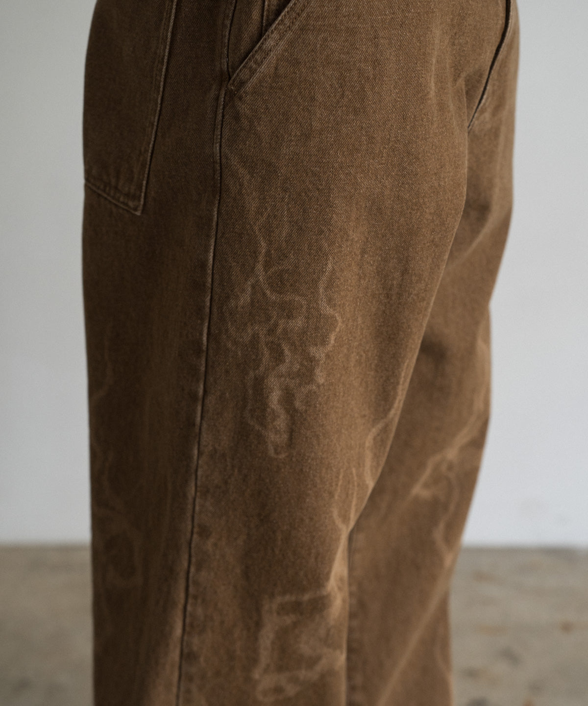 Laser Breach Straight Wide Denim