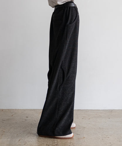 LAME JERSEY TRACK PANTS