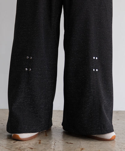 LAME JERSEY TRACK PANTS
