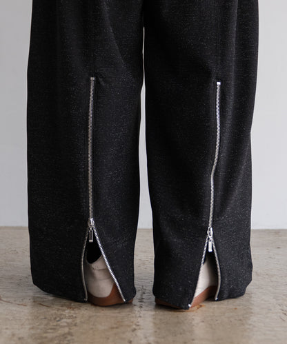 LAME JERSEY TRACK PANTS