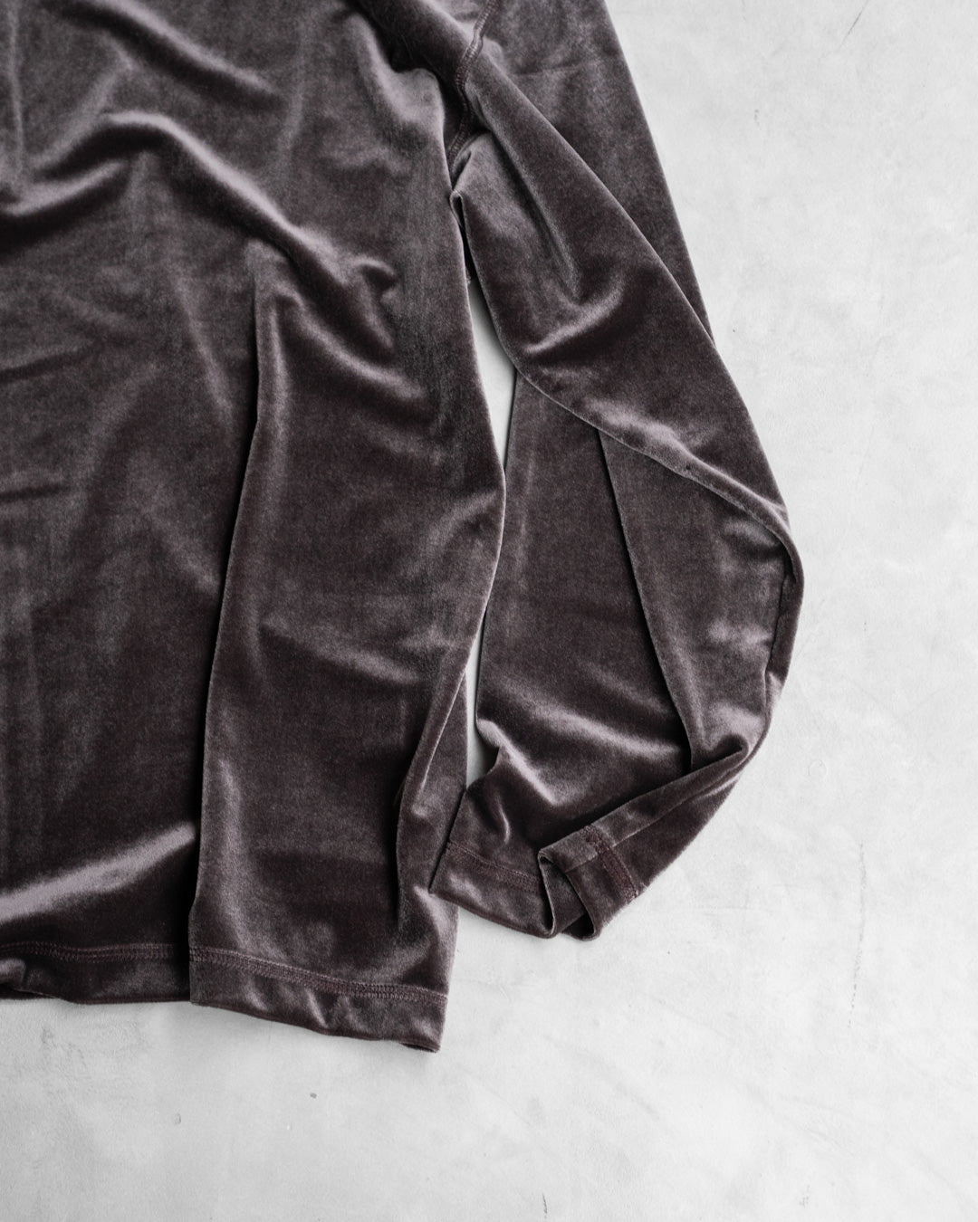 LUSH VELOUR HENLEY LS