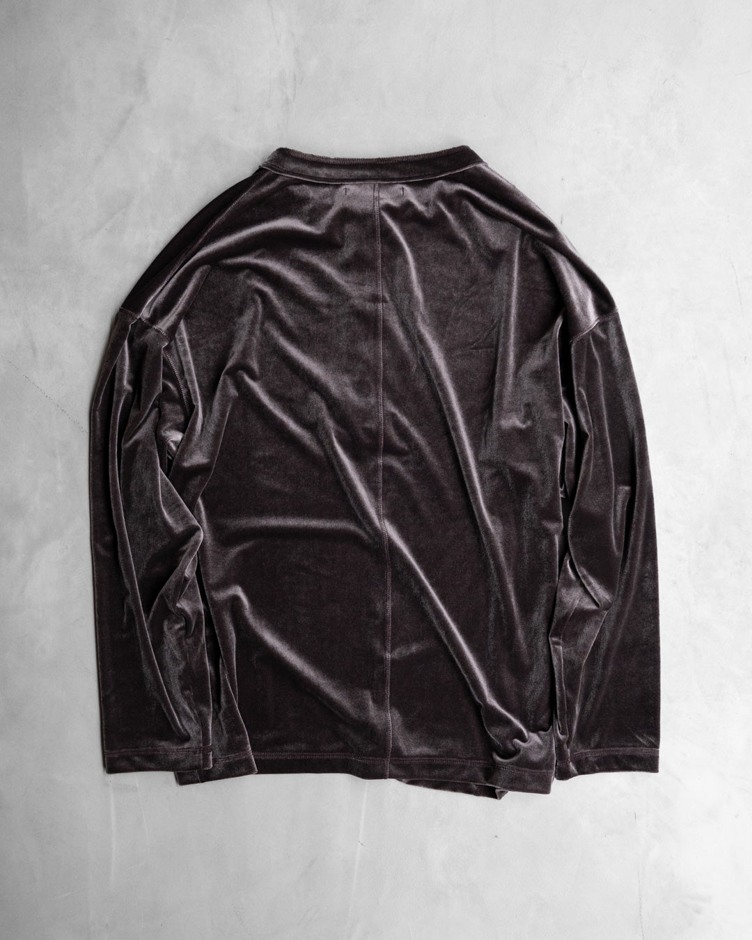 LUSH VELOUR HENLEY LS